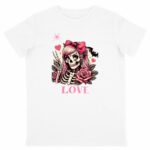 T-shirt Enfant Léger Squelette love