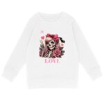 Sweat-shirt Enfant Léger Squelette Love