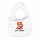 Bavoir Bébé Bio Les Mignonimaux - Casse noisettes
