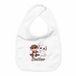 Bavoir Bébé Bio Les Mignonimaux - Besties