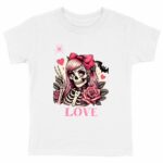 T-shirt Enfant Bio Squelette Love