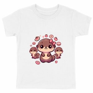 T-shirt Enfant - Premium Plus - Bébés loutres