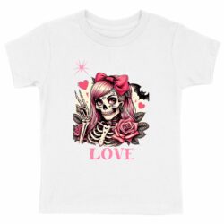 T-shirt Enfant Bio - Premium Squelette Love