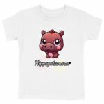 T-shirt Enfant Bio Les Mignonimaux - Hippopotamour