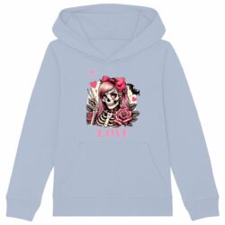 Sweat à capuche Enfant - Premium Plus - Squelette Love