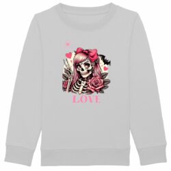 Sweat-shirt Enfant - Premium Plus - Squelette Love