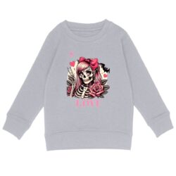 Sweat-shirt Enfant - Premium - Squelette Love