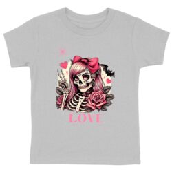 T-shirt Enfant Bio - Premium Squelette Love