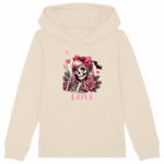 Sweat à capuche Enfant Épais Squelette Love