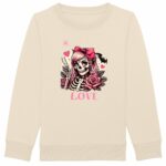 Sweat-shirt Enfant Épais Squelette Love