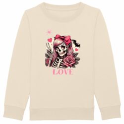Sweat-shirt Enfant - Premium Plus - Squelette Love