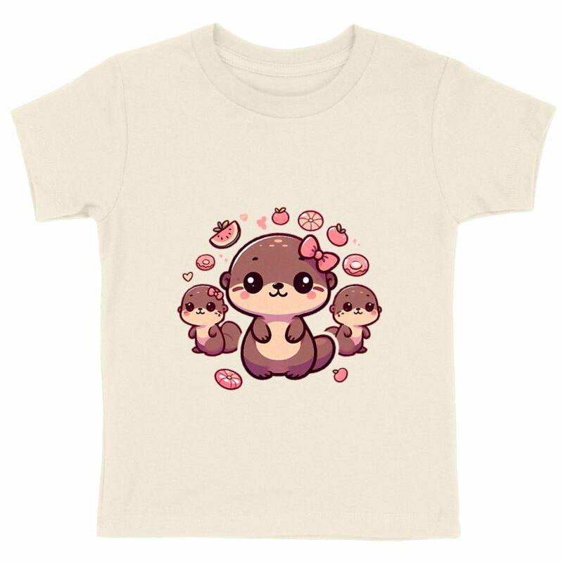 T-shirt Enfant - Premium Plus - Bébés loutres