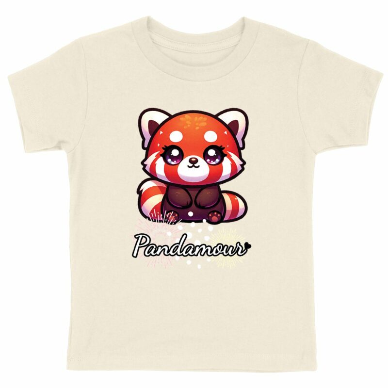 - T-shirt Enfant - Premium Plus - Pandamour roux