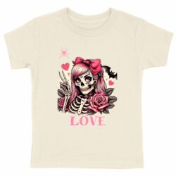 T-shirt Enfant Bio - Premium Squelette Love