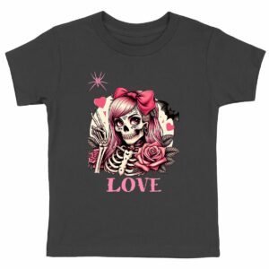 T-shirt Enfant Bio - Premium Squelette Love