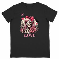 T-shirt Enfant Squelette love bio conversion