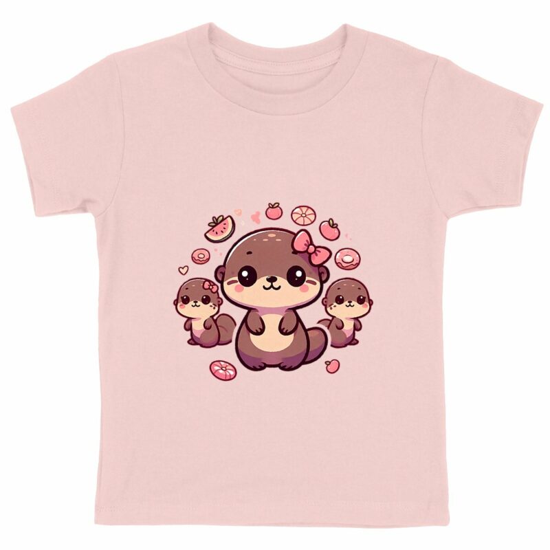 T-shirt Enfant - Premium Plus - Bébés loutres