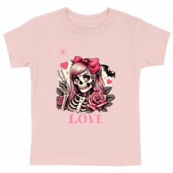 T-shirt Enfant Bio - Premium Squelette Love