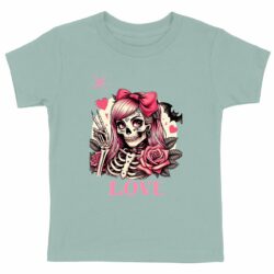 T-shirt Enfant Bio - Premium Squelette Love