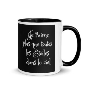Mug céramique Je t'aime plus que toutes les Etoiles dans le ciel