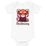 Body à manches courtes bébé pandamour roux