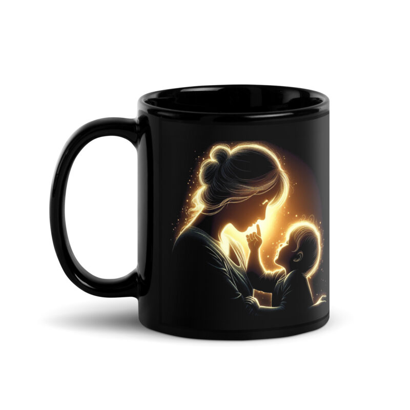 Mug céramique noir brillant You make me shine – Image 2