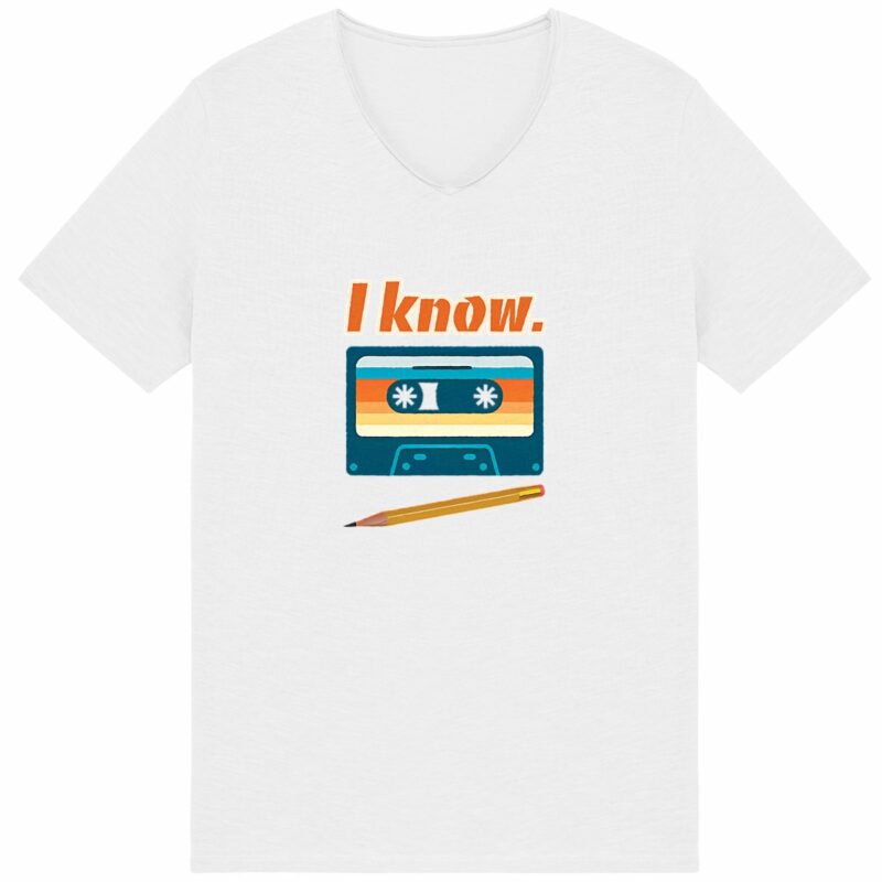 T-shirt Homme Slub - Premium Plus - I know - Cassette