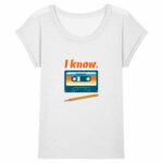 T-shirt Femme Slub Léger I know - Cassette