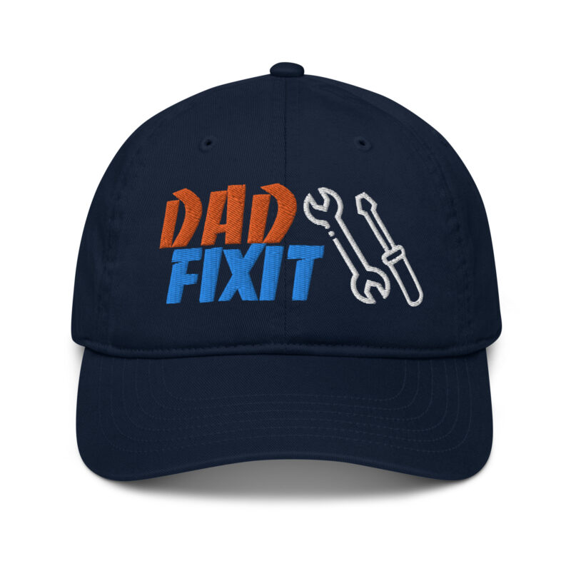 Casquette de baseball biologique brodée Dad Fixit