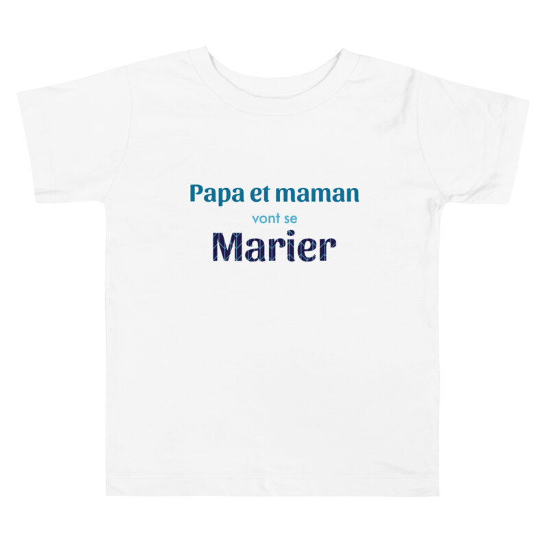 Tee shirt d'annonce mes parents vont se marier