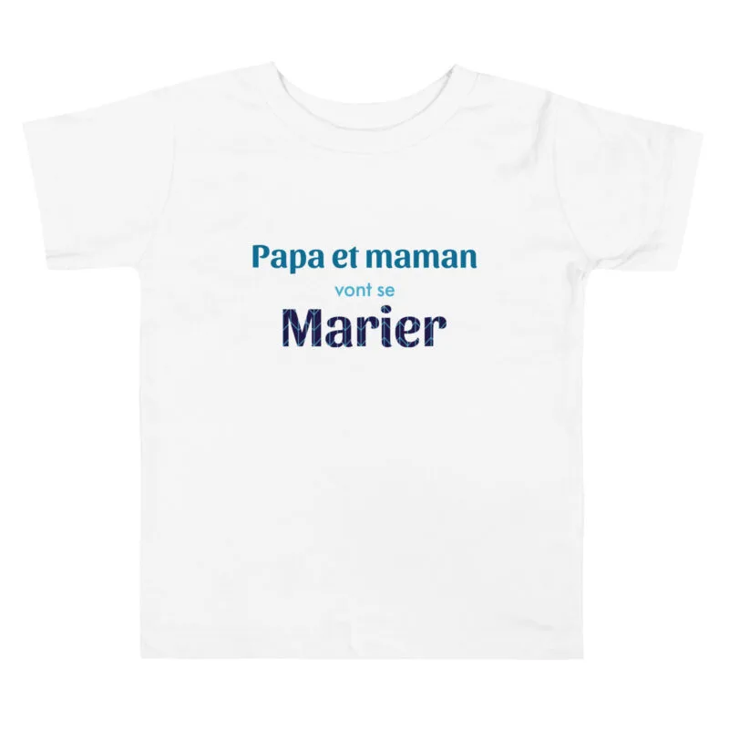 Tee shirt d'annonce mes parents vont se marier