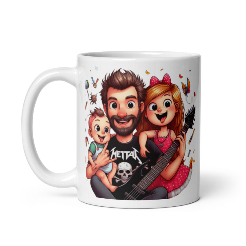 Mug céramique Heavy Metal Dad Raising Hell and Awesome Kids – Image 2