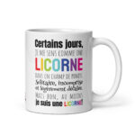 Mug céramique Je me sens comme une licorne dans un champ de poneys