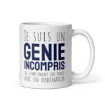 Mug céramique Je suis un génie incompris