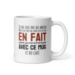 Mug céramique Je ne suis pas du matin
