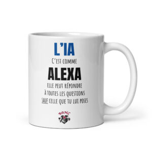 Mug céramique L'IA c'est comme Alexa