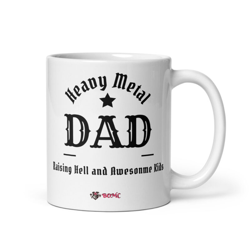 Mug céramique Heavy Metal Dad Raising Hell and Awesome Kids