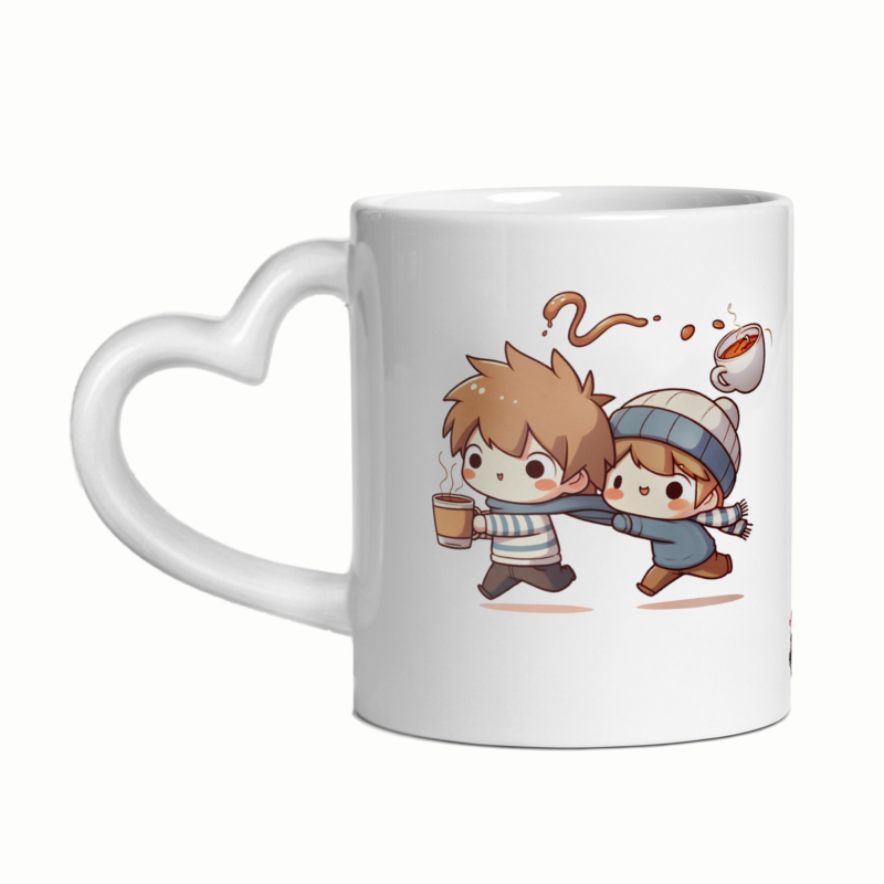 Mug céramique cœur Même le chocolat est moins doux que toi - mignon – Image 5