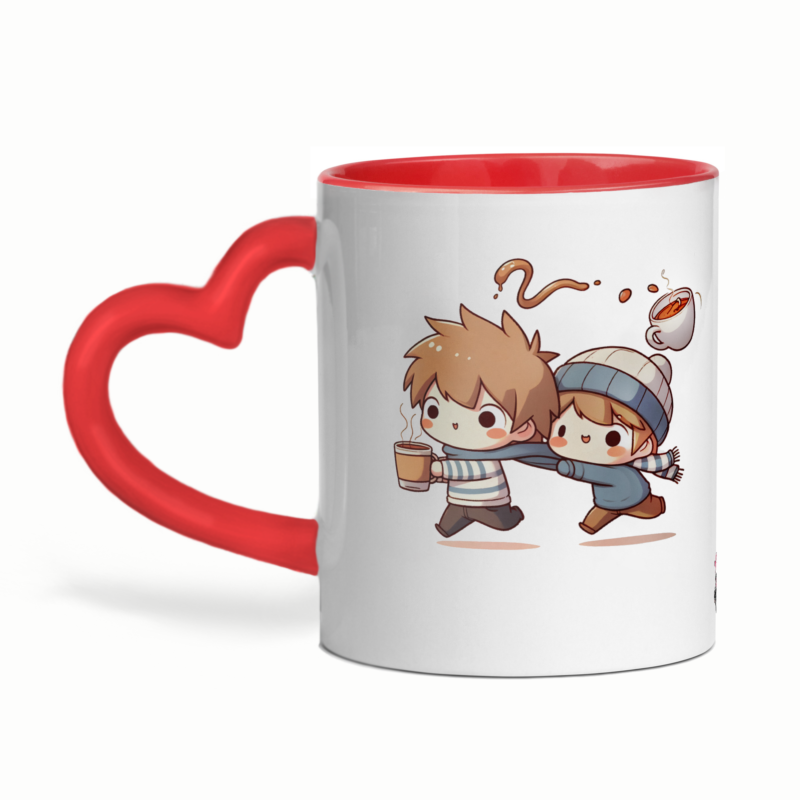 Mug céramique cœur Même le chocolat est moins doux que toi - mignon – Image 3