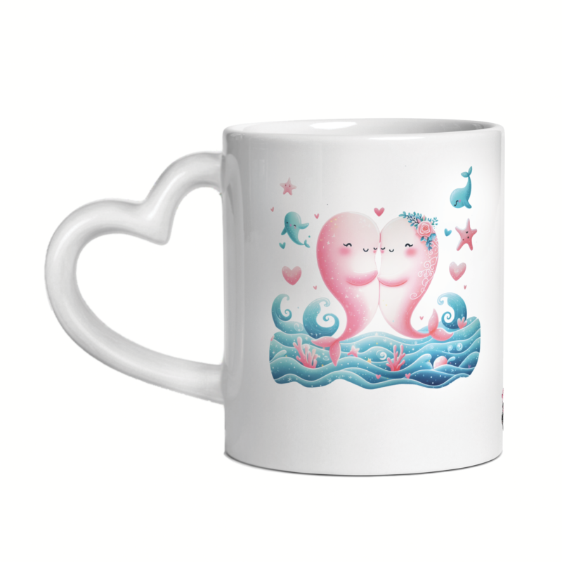 Mug céramique cœur nos âmes dansent ensemble comme les vagues et l'océan – Image 5