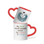 Mug céramique cœur nos âmes dansent ensemble comme les vagues et l'océan 2