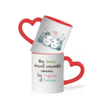 Mug céramique cœur nos âmes dansent ensemble comme les vagues et l'océan 3