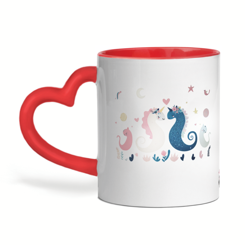 Mug céramique cœur nos âmes dansent ensemble comme les vagues et l'océan – Image 3