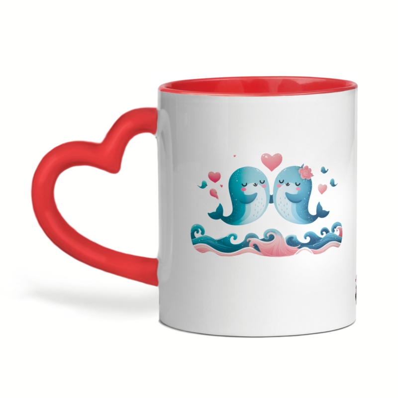 Mug céramique cœur nos âmes dansent ensemble comme les vagues et l'océan – Image 3