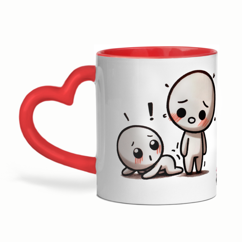 Mug céramique cœur pour la saint valentin je t'offre mon c...oeur - Gêné – Image 3