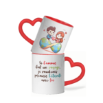 Mug céramique cœur si l'amour était un voyage 2