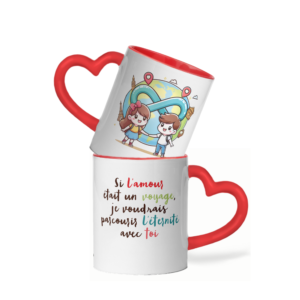 Mug céramique cœur si l'amour était un voyage
