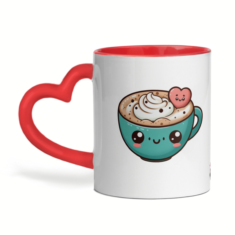 Mug céramique cœur tu es la mousse de mon cappuccino – Image 3