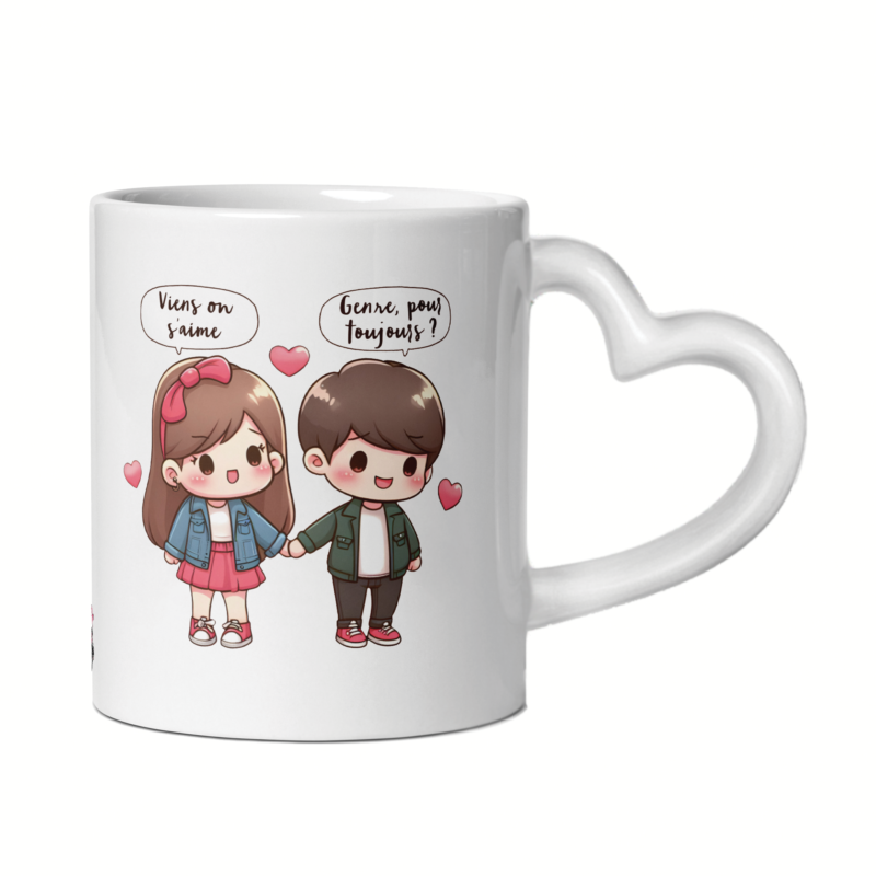 Mug céramique cœur viens on s'aime – Image 4