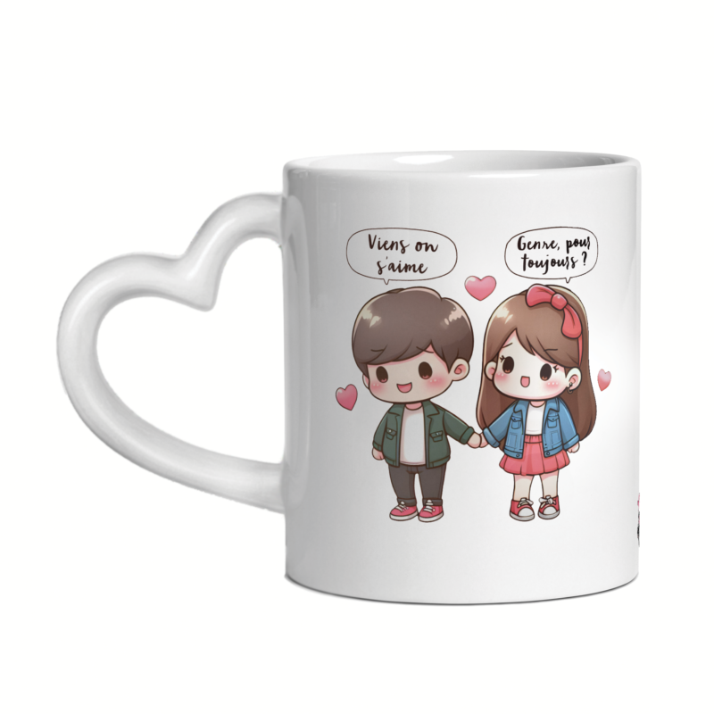 Mug céramique cœur viens on s'aime – Image 5